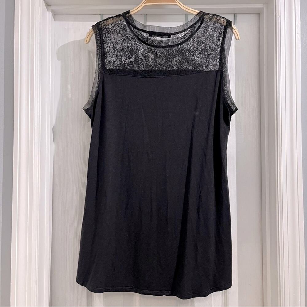 Kim & Cami Women’s Blank Lace Sleeveless Top Size Medium